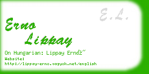 erno lippay business card